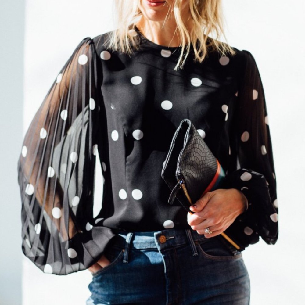 ZIMMERMANN - Sunray Polka Dot Blouse Size AU0 (US4)
